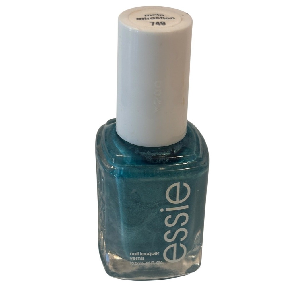 essie Nail Lacquer Main Attraction 749 Teal Shimmer Full Size‎